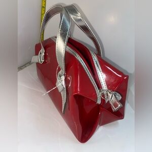 Elizabeth Arden Red & Silver Large Cosmetic Bag Zip Pvc